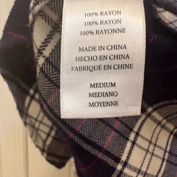 Rails Purple Plaid Button-Down Shirt Size Medium - Picture 4 of 5